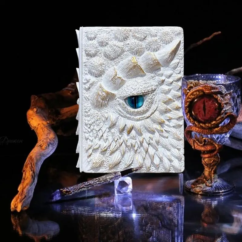 3D Dragon Eye Notebook Embossed Decorative Notebook Embossed Writing Journal For Dragon Lovers Hardcover Travel Notepad