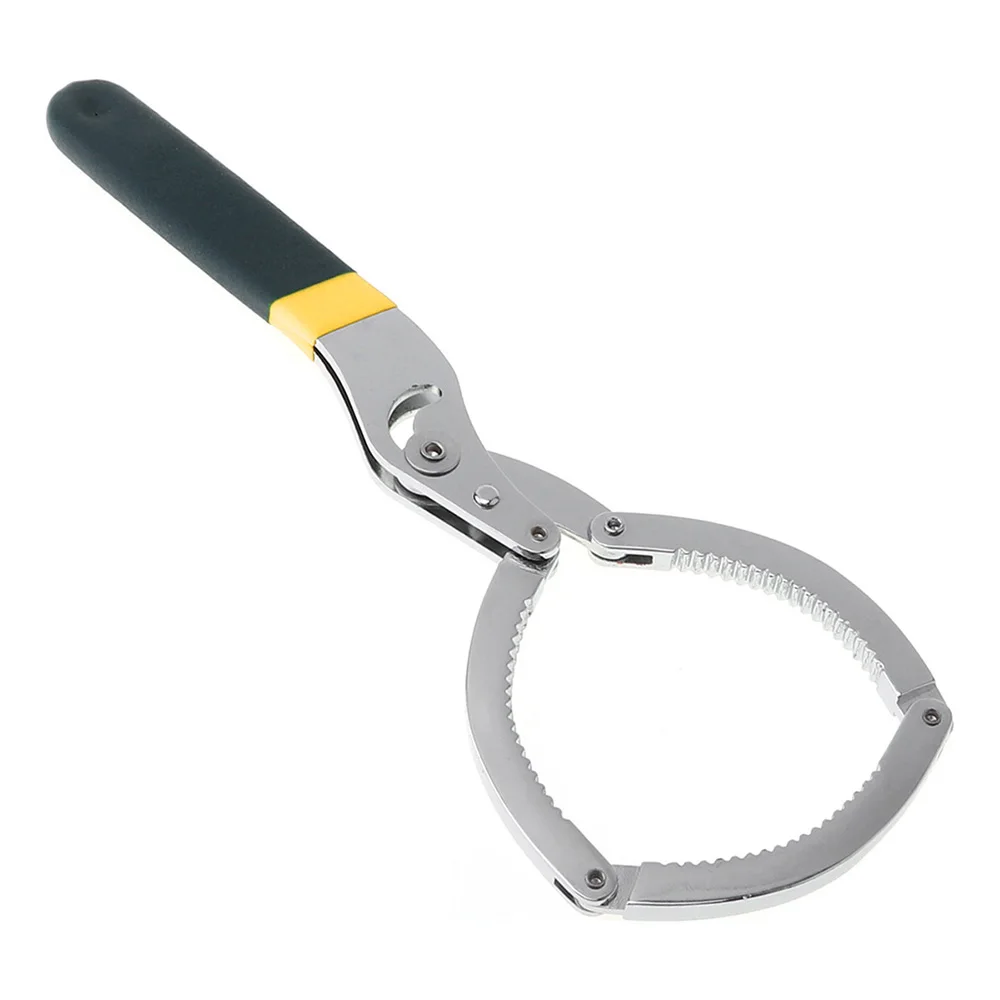 

10 Inch Metric Stainless Steel Machine Oil Filter Wrench with Anti-Skid Handle and Handcuffs type Head for Automobile Cleaning