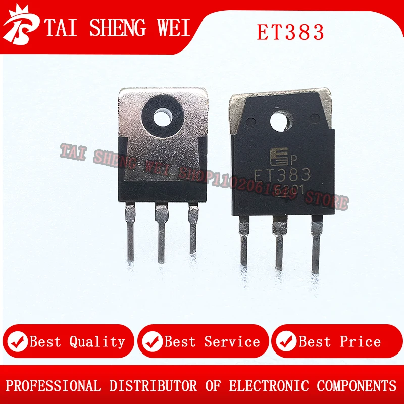 5pcs of brand new ET383 audio power amplifier tube TO-247 NPN type N-channel 10A150V ET383