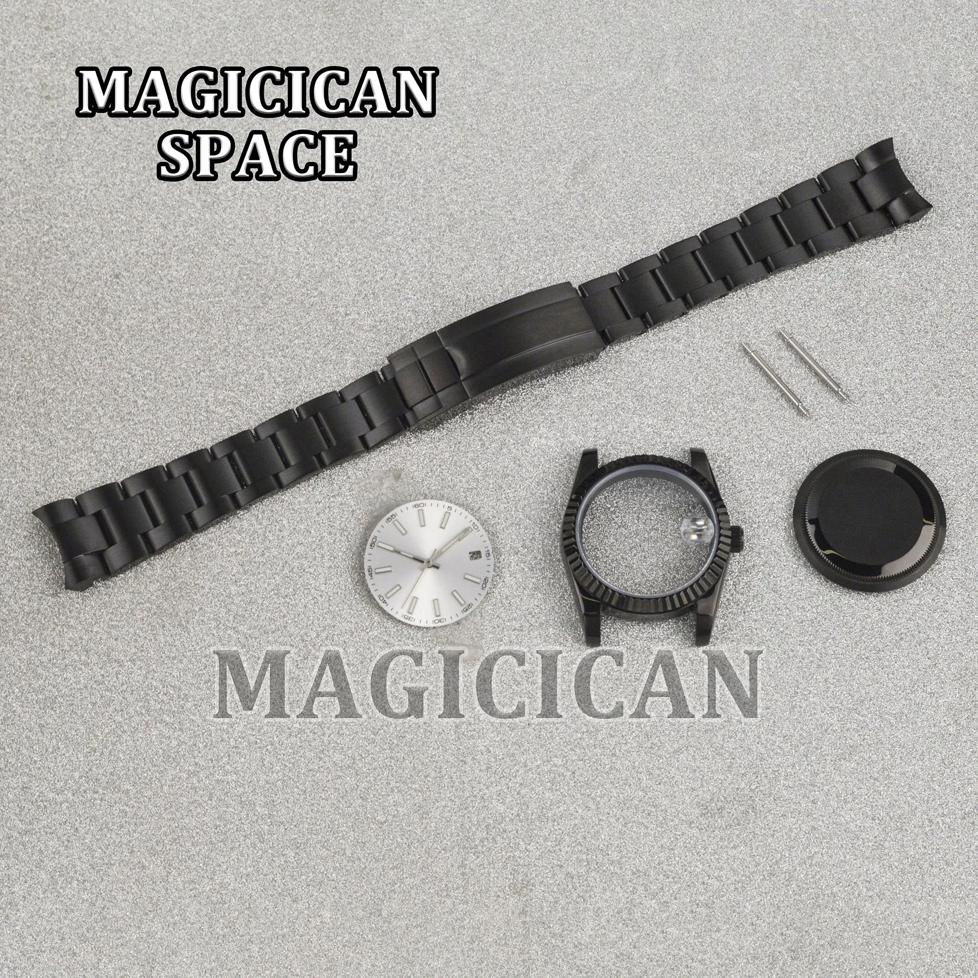 36/39mm NH35 Case 10ATM Waterproof Man's Case for Datejust Stainless Steel Watch Case Strap Luminous Dial Hands Watch Mod Parts