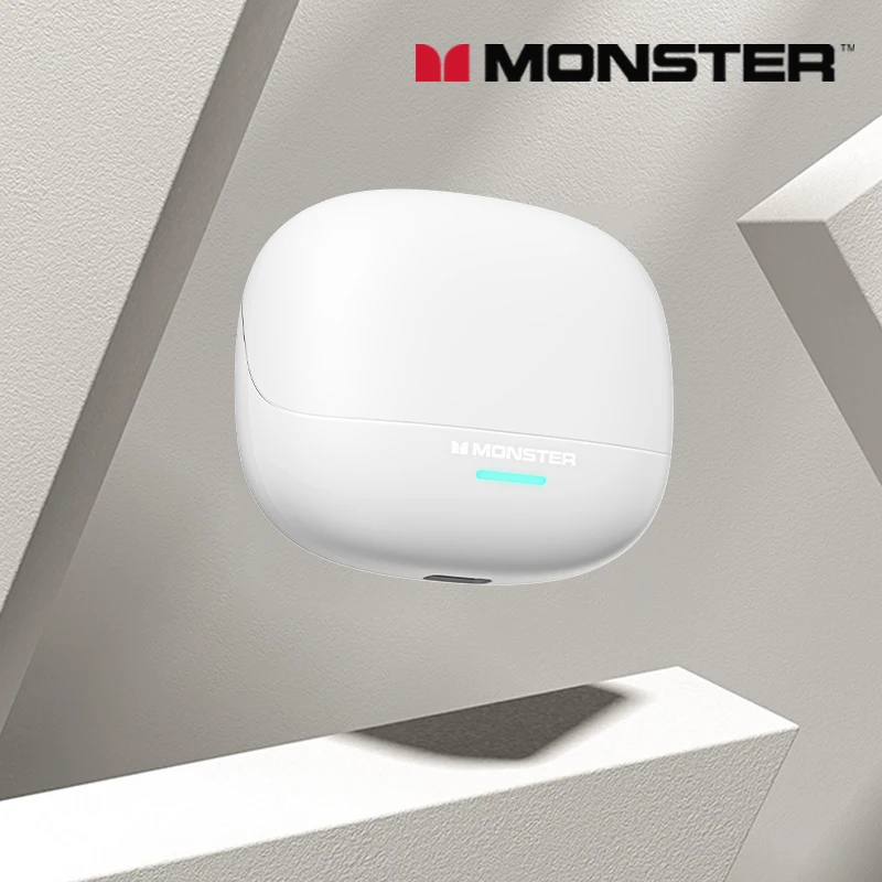 Monster MQT52 Draadloze Bluetooth 5.4 Oordopjes Lange Batterijduur Gaming Hoofdtelefoon Dual Mode HIFI Stereo Geluid Headset Met Microfoon
