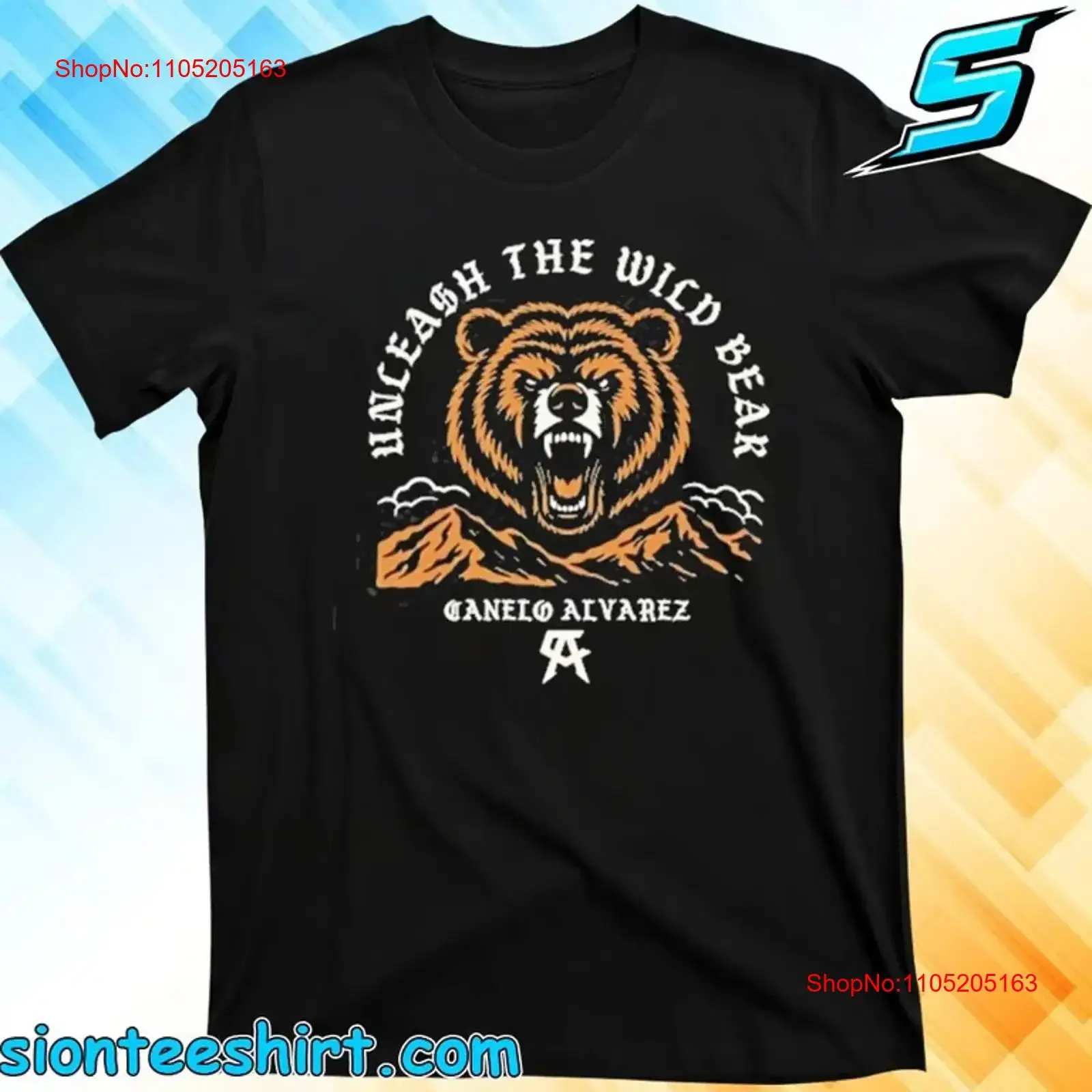 Unleash The Wild Bear Canelo Alvarez T Shirt vintage Washed Comfortable Stretched Versatile Stylish Slightly homme Unisex