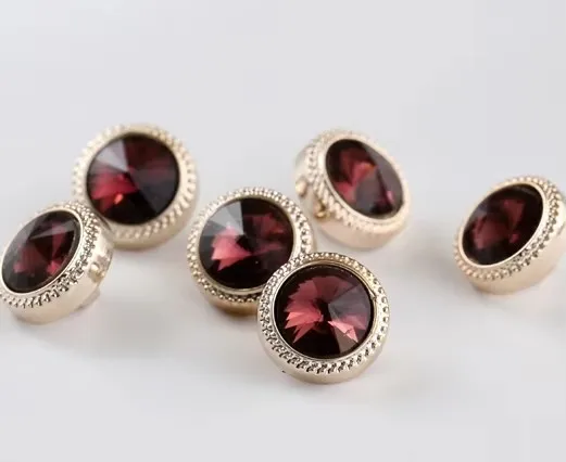 10pcs/lot Size:11.5mm Quality Buttons with Color Stone for Shirt Resin Button Scrapbooking DIY Accessories (ss-125)