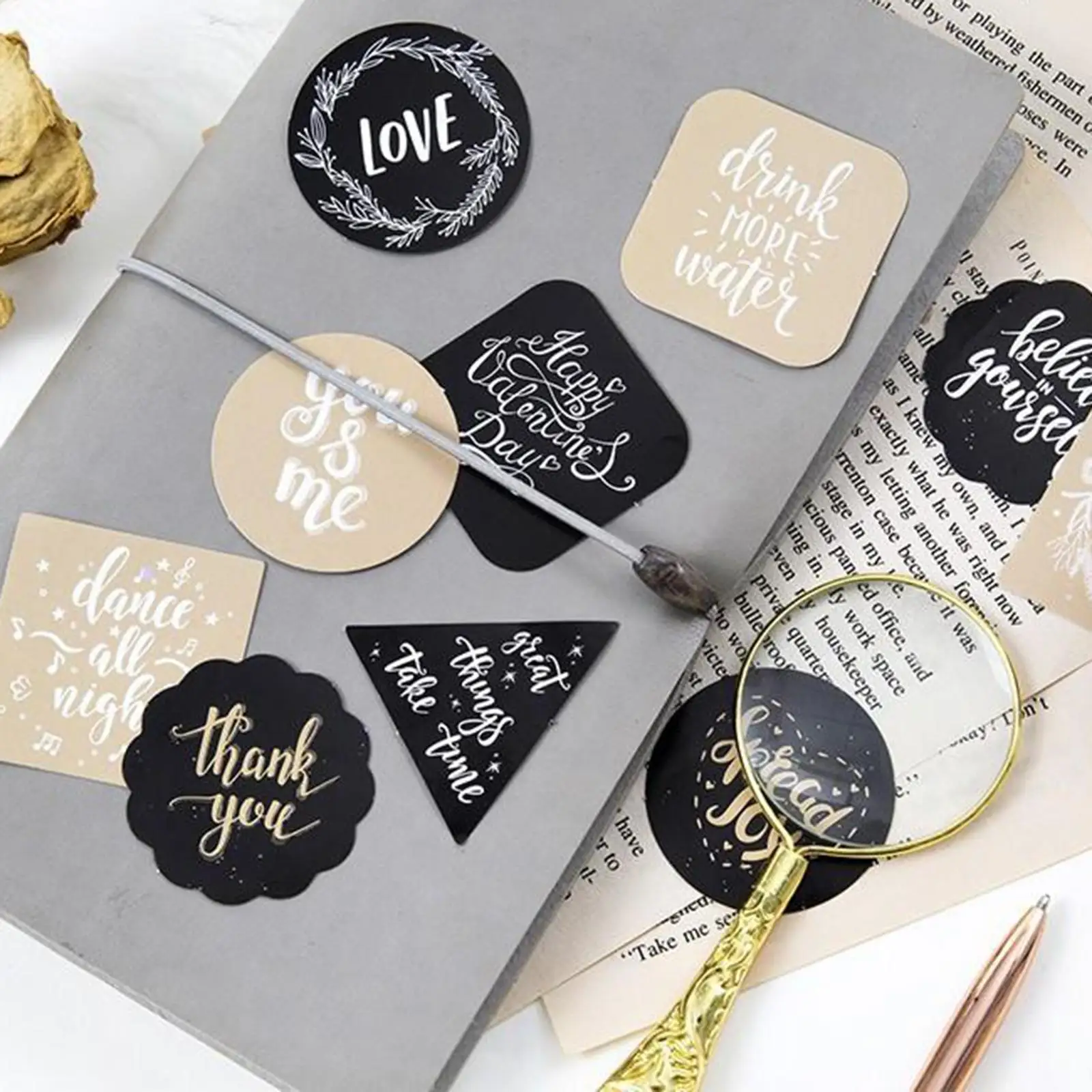 45x Decorative Stickers Scrapbooking Stick Label Diary Stationery Album Stickers