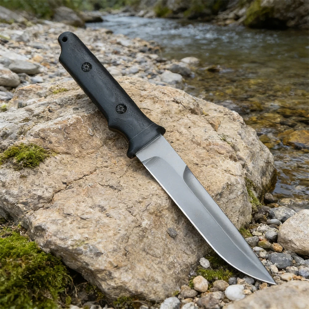 

Тактический нож Kydex с клинком из стали 9Cr18MoV высокой твердости, рукоять G10, портативный, для самообороны, для выживания в дикой природе