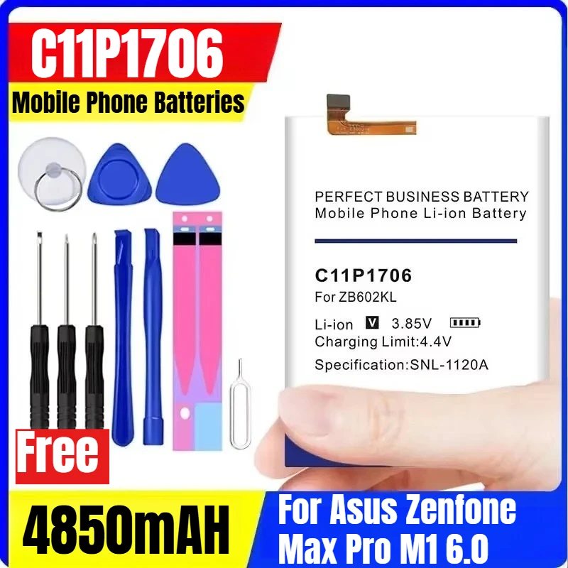 

C11P1706 4850mAH Mobile Phone Batteries for Asus Zenfone Max Pro M1 6.0