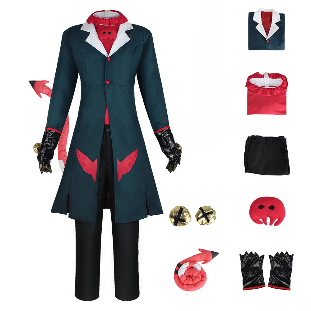 Anime Hazbin Helluva Boss Blitzo Cosplay Costume Hotel Helluva Boss Blitzo Cosplay Uniform Halloween Costumes for Men Women