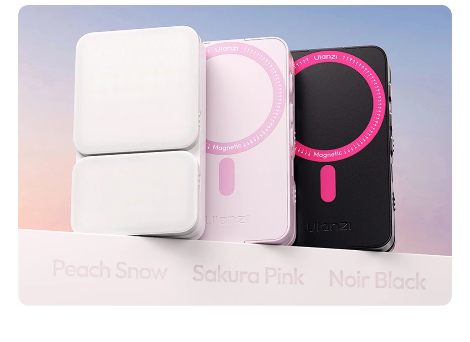 Ulanzi GL01 GlowUp Fill Light – Beidseitiges magnetisches Selfie- und Videolicht für iPhone 17, 16, 15, Huawei und Xiaomi – Detail 7