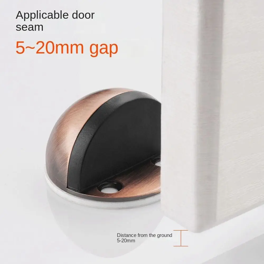 New Stainless Steel Door Stopper Non Punching Nail-free Door Suction Anti-collision Hardware Door Holder Furniture