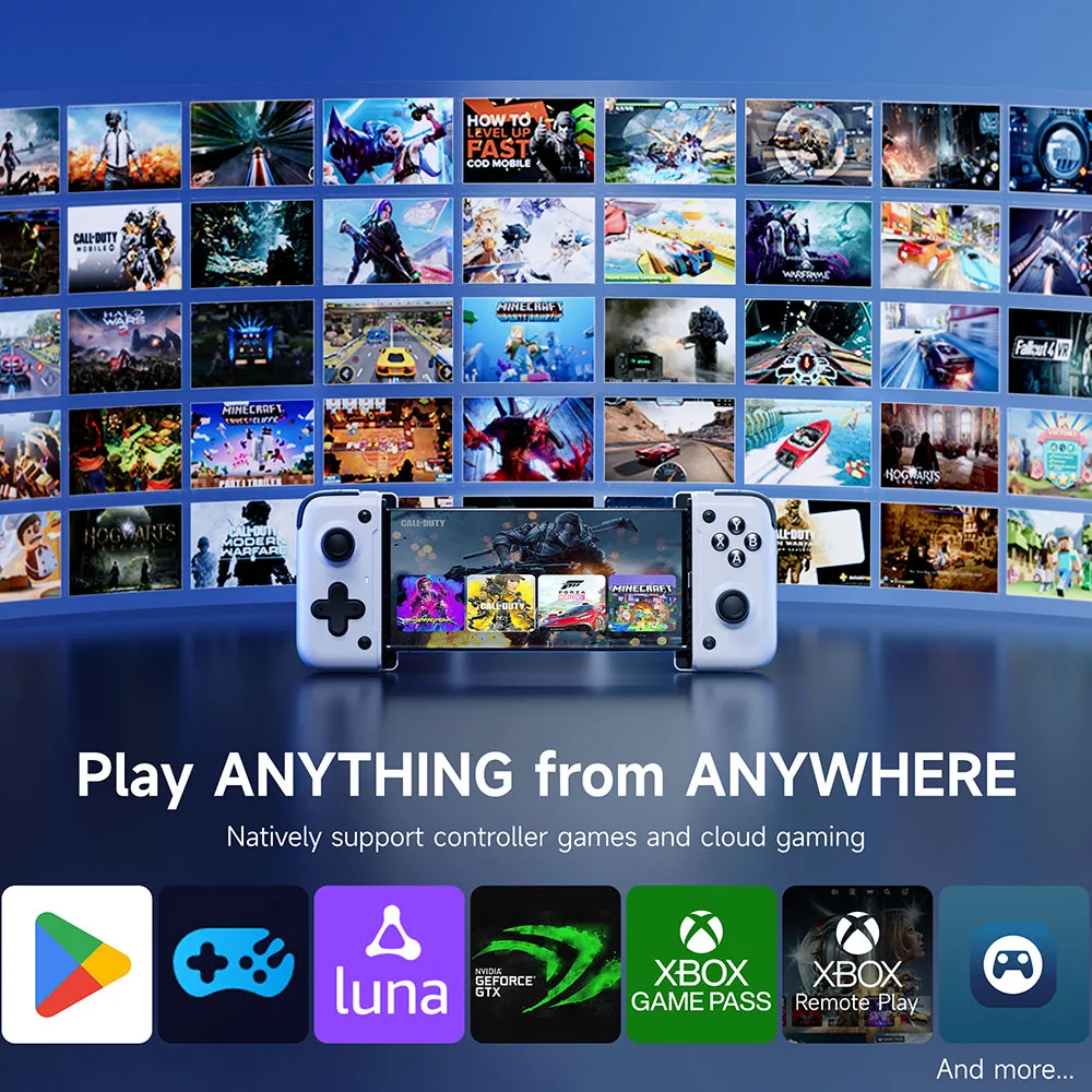 وحدة تحكم للهاتف المحمول من النوع C للألعاب السحابية ، لعبة Xbox ، نداء الواجب ، دعم القضية ، تأثير القاعة ، بلوتوث