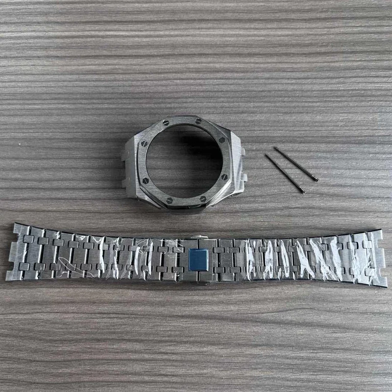 Gen4/5 طقم عصري لـ Casioak GA2100 طقم عصري فاخر مجدد لـ GMA-S2100 GA-2110 طقم تعديل علبة من الفولاذ المقاوم للصدأ حزام معدني