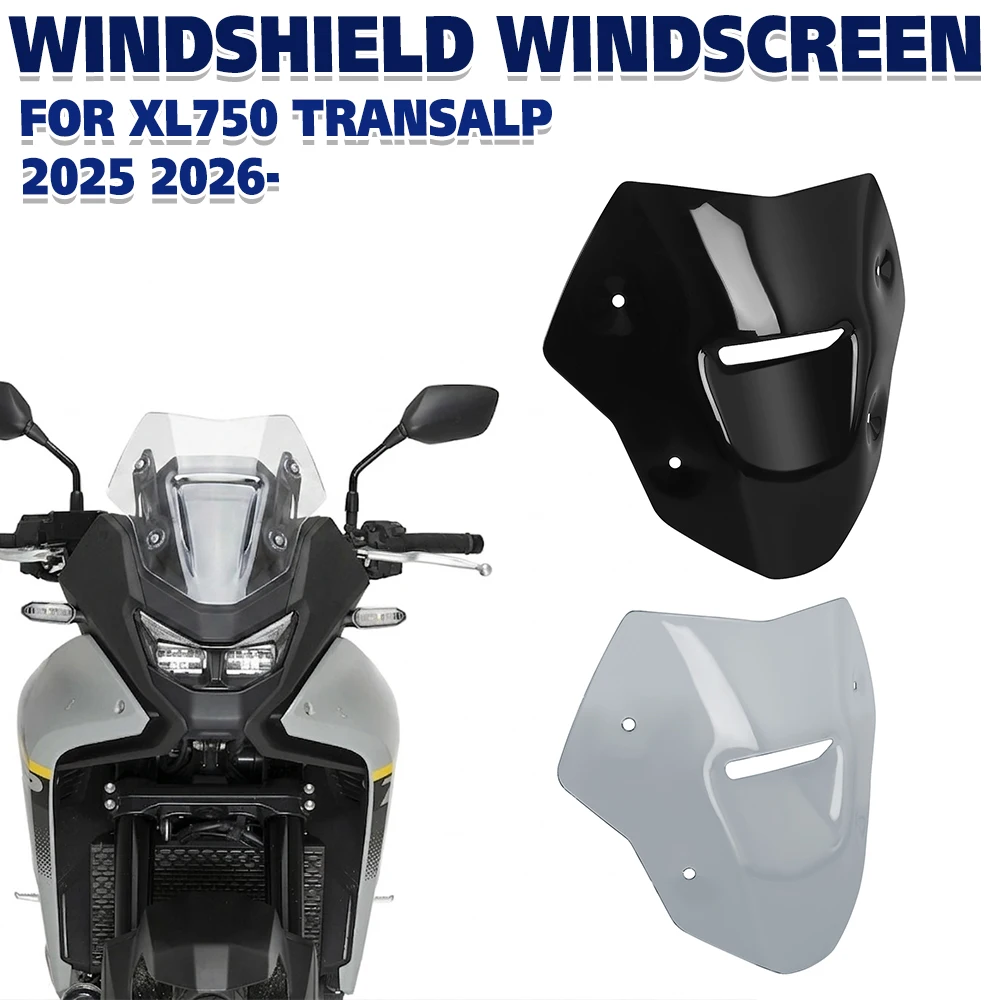

For HONDA XL750 TRANSALP XL 750 2025 2026- Front Sport Windshield Visor Viser Windscreen Air Wind Screen Deflector Accessories