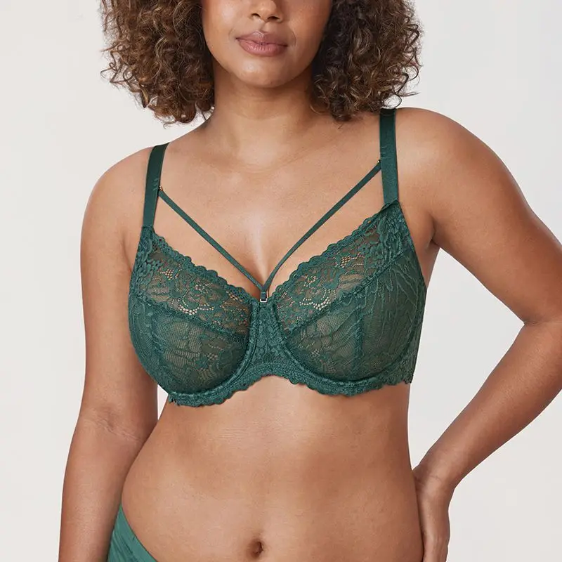 

Underwear ultra-thin, no padding, shrinking breasts, small, large breasts, full cup bra, hollow lace sexy J cup bra