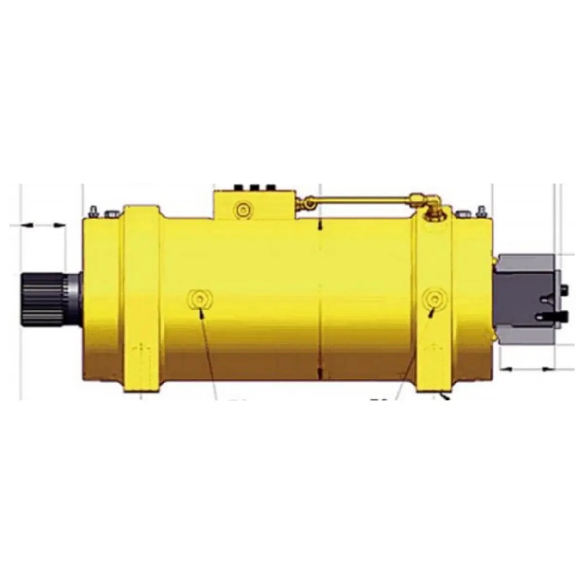 Professional Manufacture Hydraulic Rotary Actuator Supplier Cylinder Blocks 10622 N/m Holding Torque Hydraulic Rotary Actuator