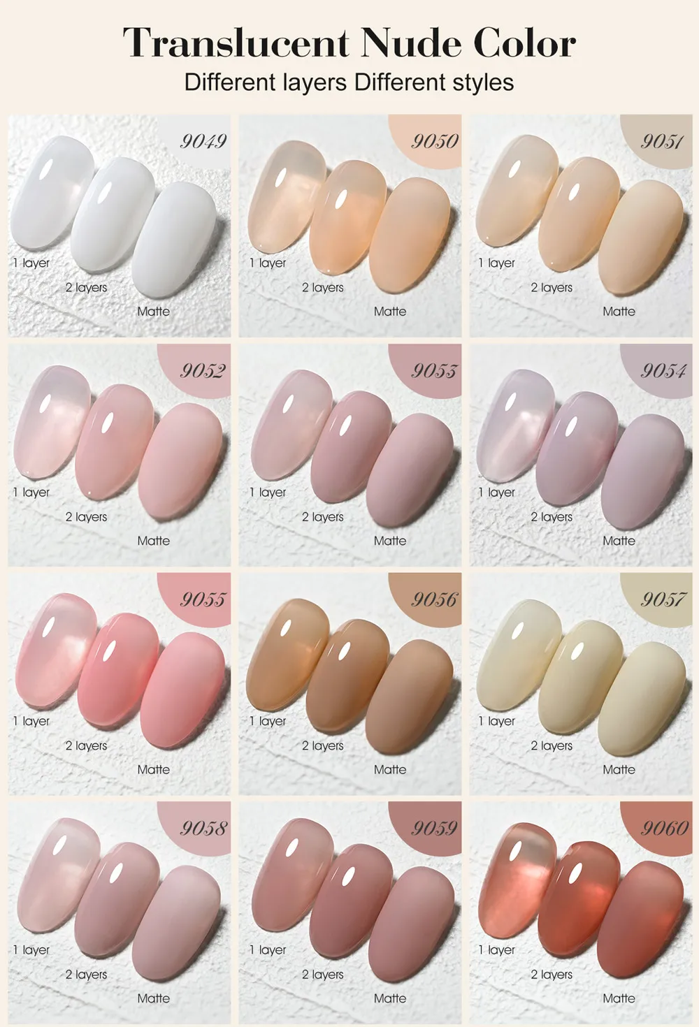 9 ml CANNI Factory Hema FREE TPO FREE Nagelgelpoliermittel Winternägel Maillard Color Collection Semi Permanent Round Shape Brush – Detail 19