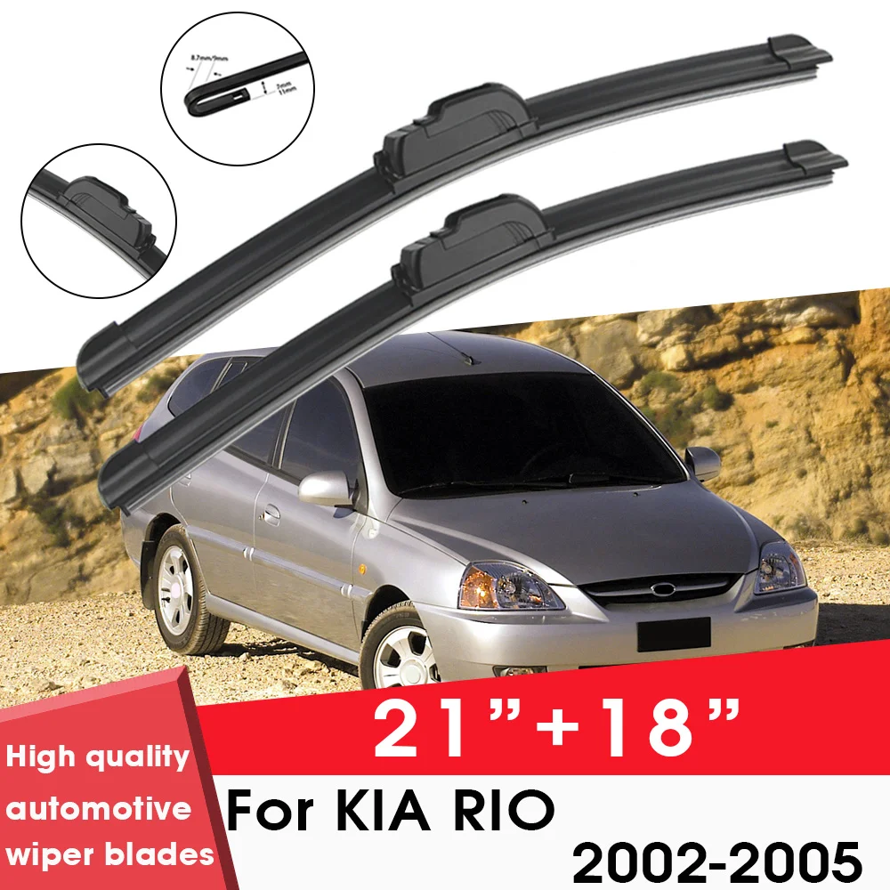 

BEMOST Car Wiper Blades Front Window Windshield Rubber Refill Wiper For KIA RIO 2002-2005 21"+18" Car Accessories