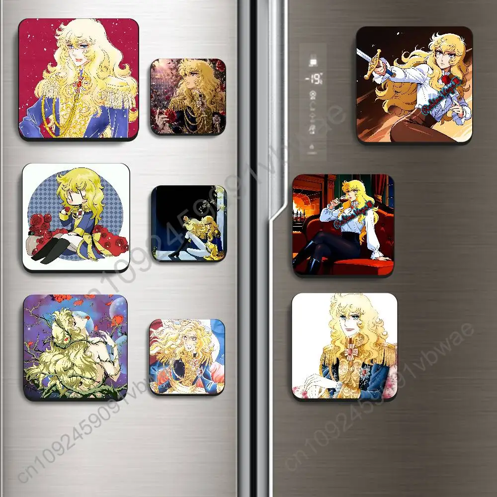 Captain of the Royal Guard Lady Oscar BestSelling Refrigerator Magnetic Sticker Fridge Magnets Adhesive to Metal Surfaces Leaves