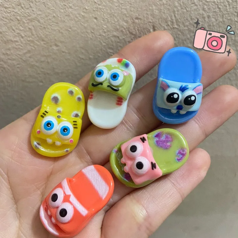 5PCS Cartoon Cute SpongeBob SquarePants Stickers Patrick Star DIY Water Cup Mobile Phone Case Decoration Stickers Wholesale