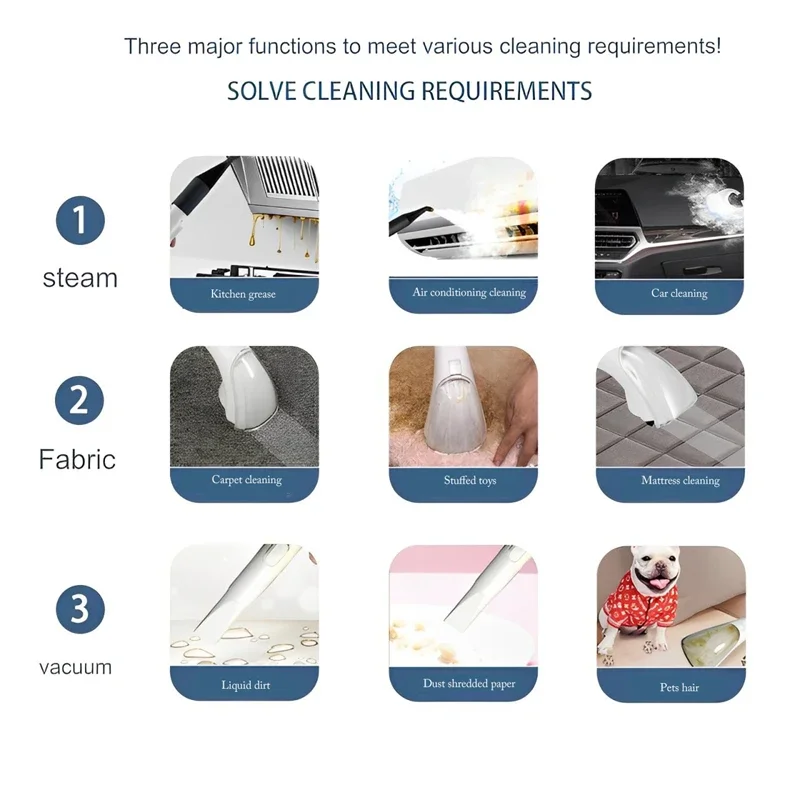 ارتفاع ضغط النسيج أريكة البخار نظافة المحمولة السجاد الأنظف قوية آلة تنظيف البقع العميقة المكانس الكهربائية المنزلية