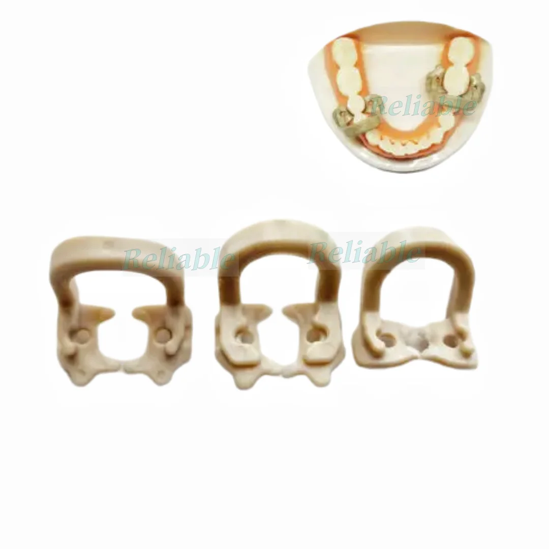 3Pcs/Set Dental Soft Clamp Rubber Dam Clamps Sundries Molar Teeth Polymer 134℃