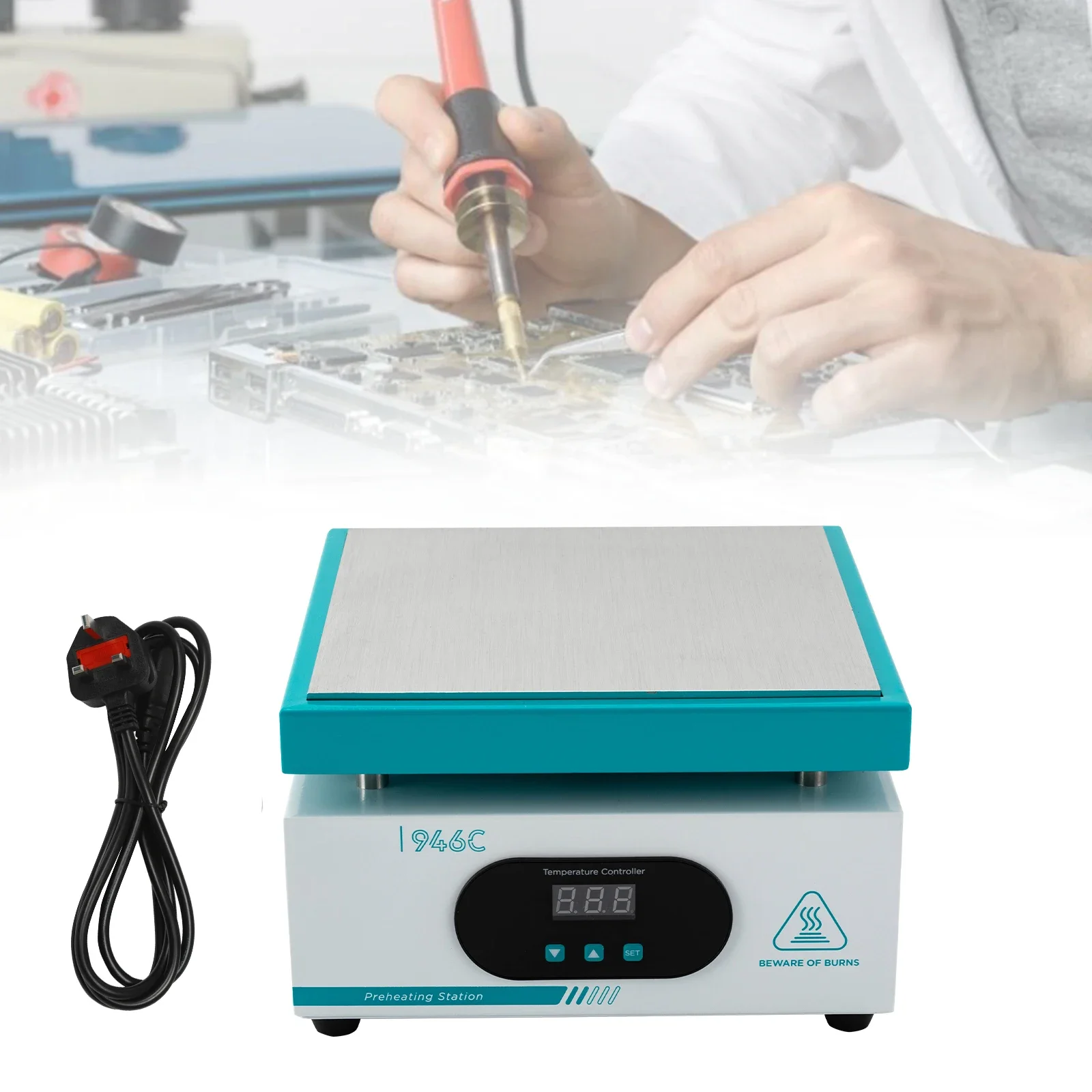 

Digital Thermostatic Preheating Table 946C 200x200mm ±2°C Accuracy for Cell Phone Screen Repair