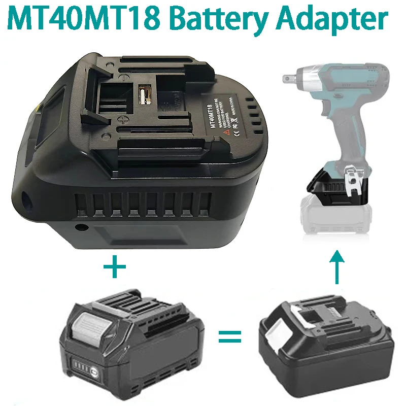 

MT40MT18 Battery Adapter Convert To for Makita 18V Lithium Batteries,for Makita 18V Power Tools for Makita 40V Lithium Batteries