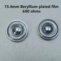 15.4mm speaker mx500 600 ohms high impedance Beryllium plated film 2pcs