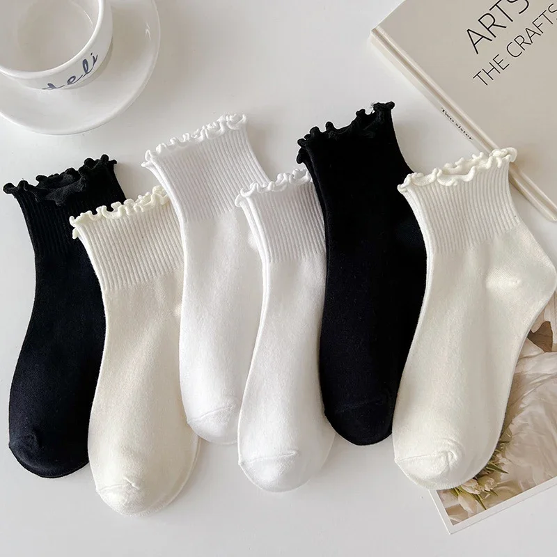 Warme Socken Bodensocken cute socks Socken für Mädchen Hochwertige Socken Japanische Winter gerollte Kante kurze Socken süße Socken Frauen frische Winter Holz Ohr Rand weibliche Socken Student lo