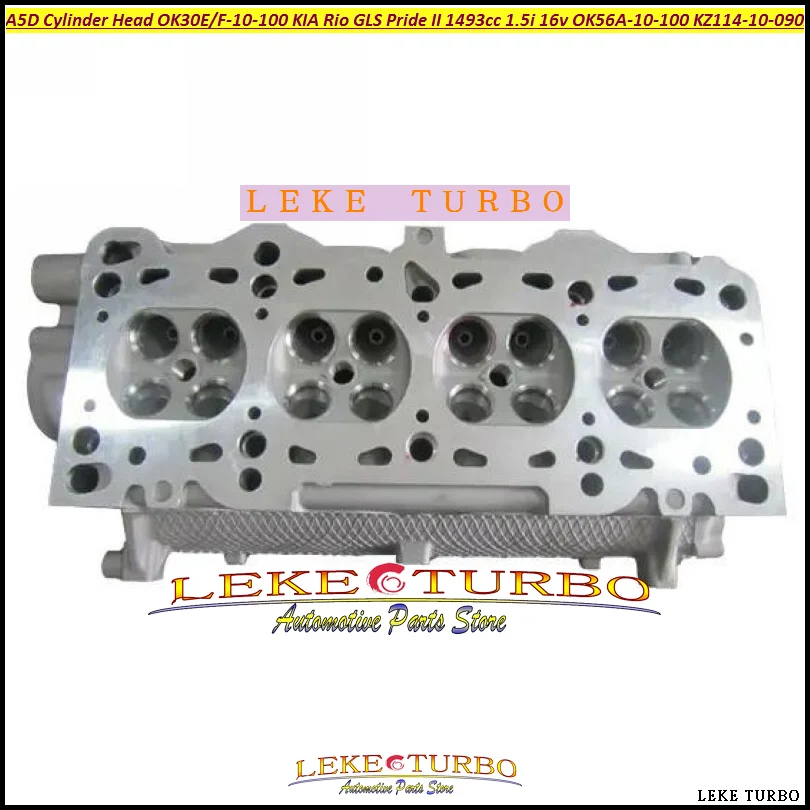 A5D Cylinder Head OK30E-10-100 OK30F-10-100 OK56A-10-100 KZ114-10-090A 22100-2X200 For KIA Rio GLS Pride II 1493cc 1.5i 16v 00-