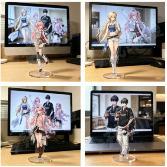 Anime Wuthering Waves LUCILLA Sigrika LYNAE Acrylic Stand Figure Model Plate Cosplay Collection Desktop Decor Gifts XYZ