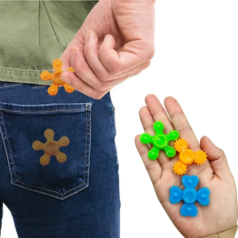 Mini giroscopio giratorio con punta de dedo para niños, juguetes giratorios coloridos para fiesta, regalo divertido de descompresión, 18 piezas