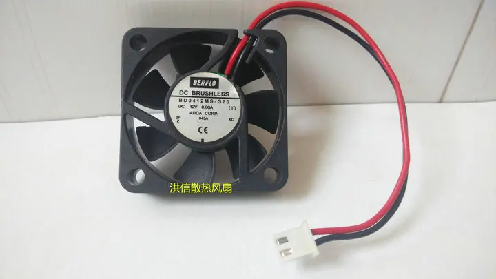 

ADDA BD0412MS-G70 DC 12V 0.08A 40x40x10mm 2-Wire 40mm Cooling Fan