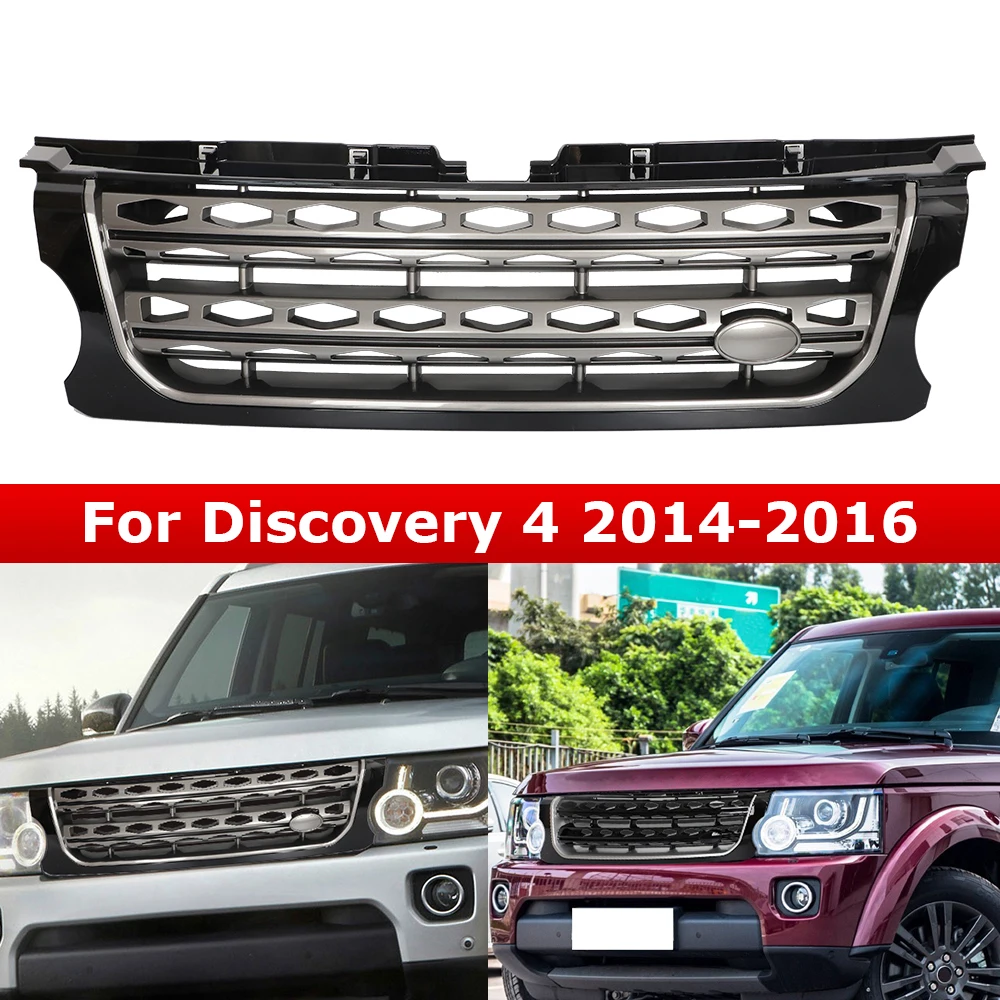 

Front Bumper Grille Car Grill Cover For Land Rover Discovery 4 2014-16 L319 LR043292 LR051300 LR051299 LR024301 Auto Accessories