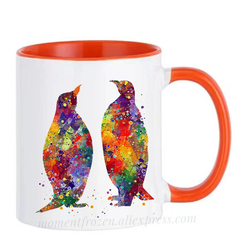 Tasses de pingouin, cadeaux de saint-valentin, tasse à boire pour maman, Papa, Papa, café, femme, mari, amoureux, Couples, articles de table