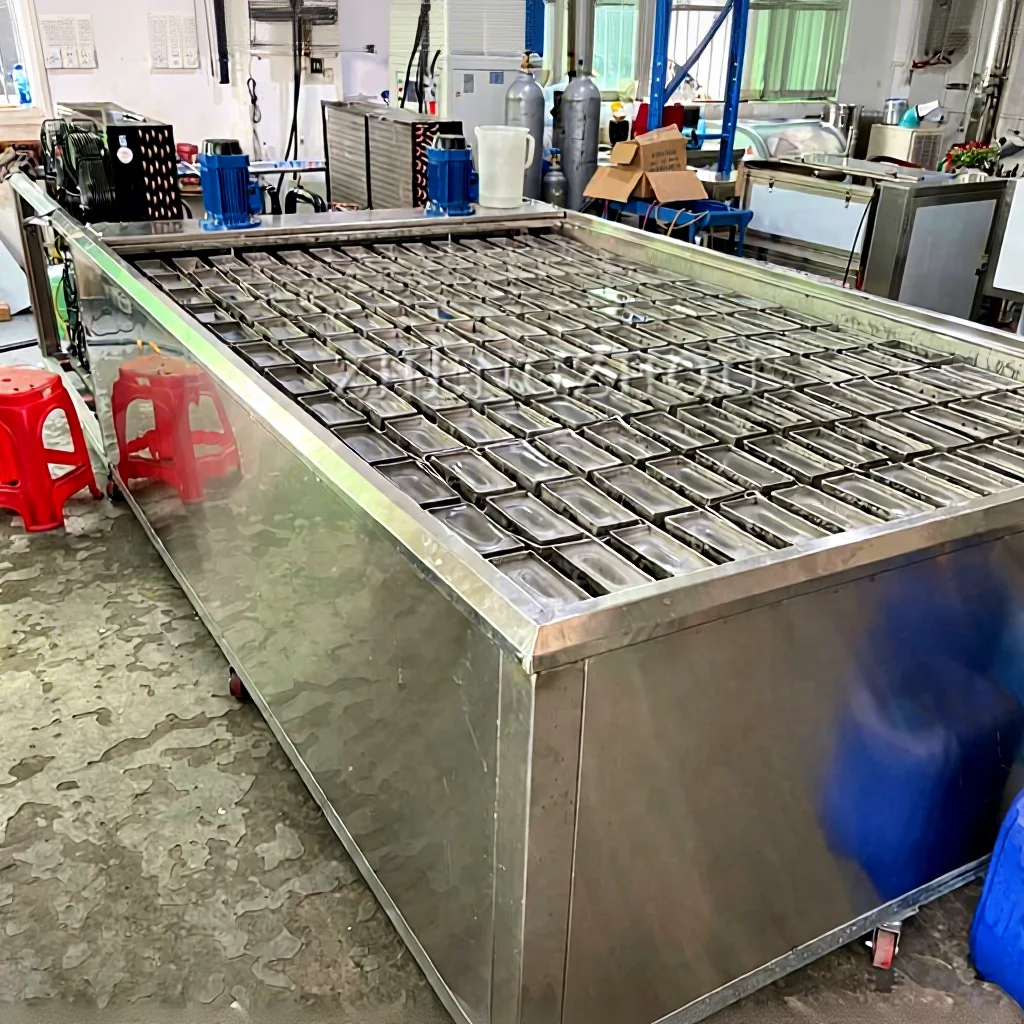

Industrial AIR Cooling 500kg 10kg Ice Block Making Machine Brine South Africa Block Ice Machine Maker