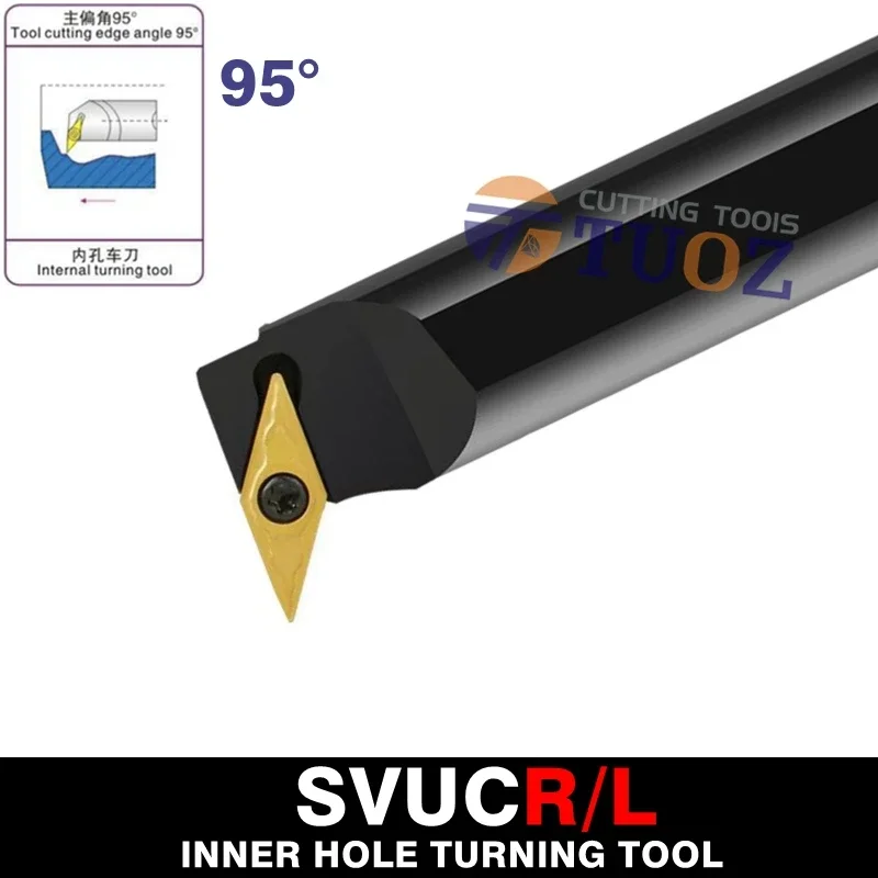 TUOZ S32T-SVUCR16 S32T-SVUCL16 S32T 32mm 95° SVUCR16 SVUCL16 VC16 CNC Internal Turning Tool Lathe Boring Bar Tool Holder