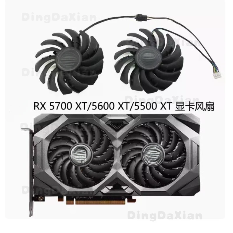 D 1pair For of MSI RX 5700 XT/5600 XT Mech MACH OC Graphics Fan PLD09210S12HH