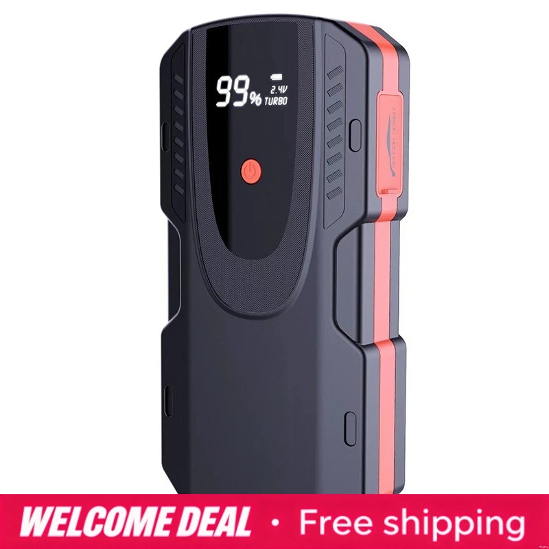 Car Jump Starter Power Bank, 12V Emergency Battery Booster For Dead Car Battery Portable Jump Pack