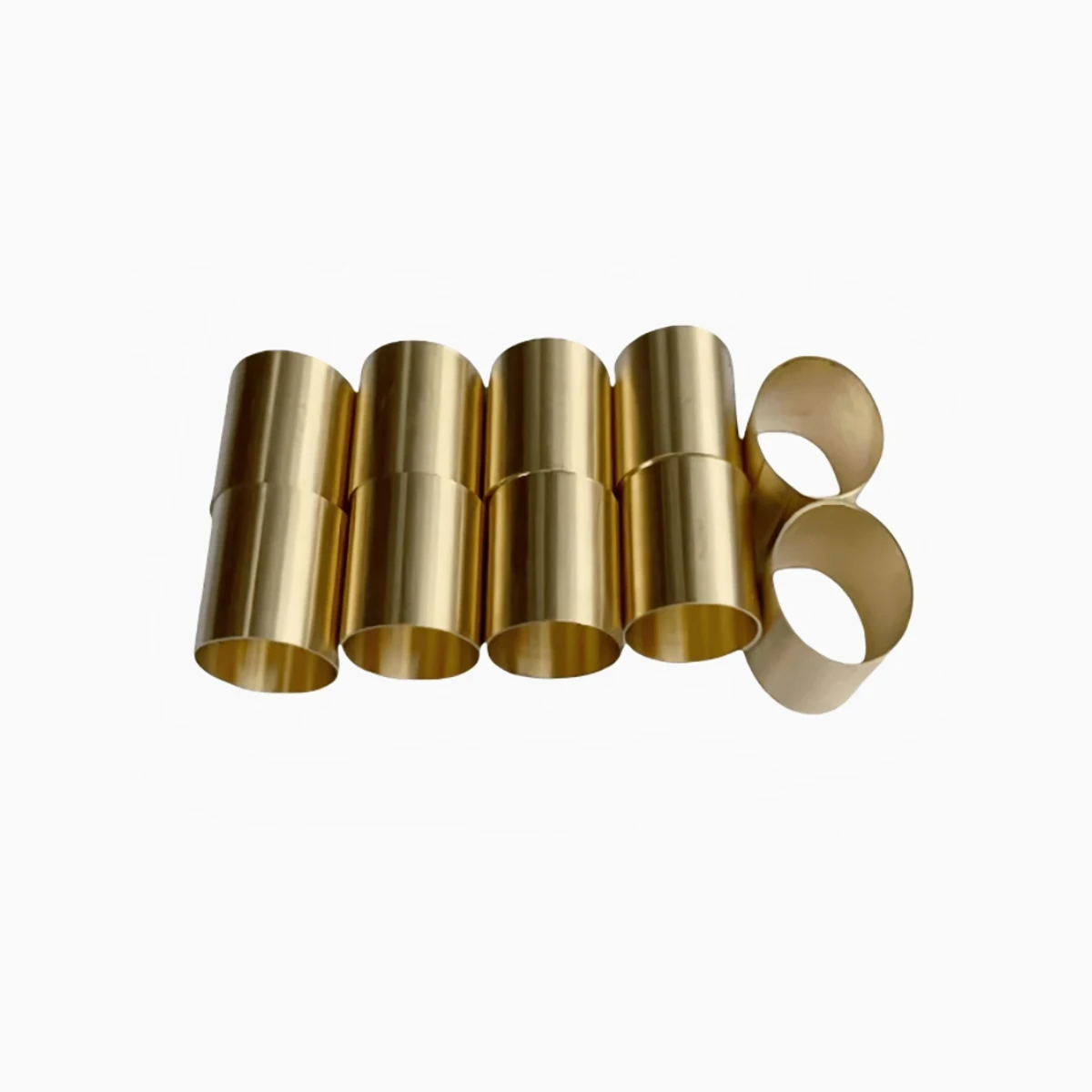 Brass Copper Sleeve Copper Hoop Ring Tube Handle Staff Copper Tube External Diameter24/25/26~40MM