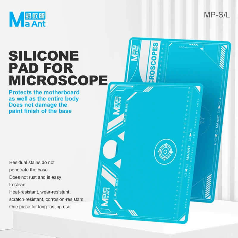 MaAnt MP-L/S Microscope Silicone Protective Pad Heat Resistant for Pad Mobile Phone Anti Corrosion High-temperature Resistant