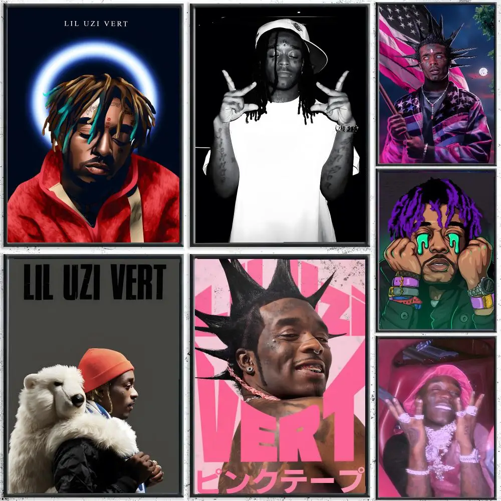 Lil Uzi Vert Rapper Popular Poster Art HD Advanced Aesthetic Printing Paper Wall Art for Living Room Home Decor