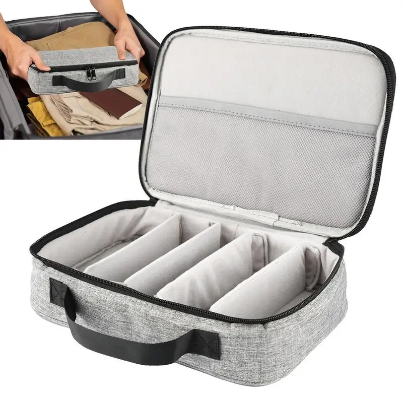 Glasses Case Multiple Pairs Storage Box Sunglasses Organizer Adjustable Slot Sunglasses Case Multiple Glasses Holder Sunglass