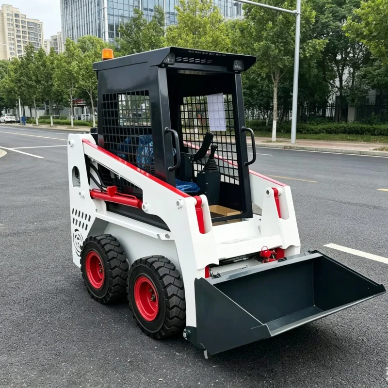 

Customized Ride-on Skid Steer Loader, Upgraded Skid Steer Vehicle, Transfer Equipment for Narrow Working Spaces