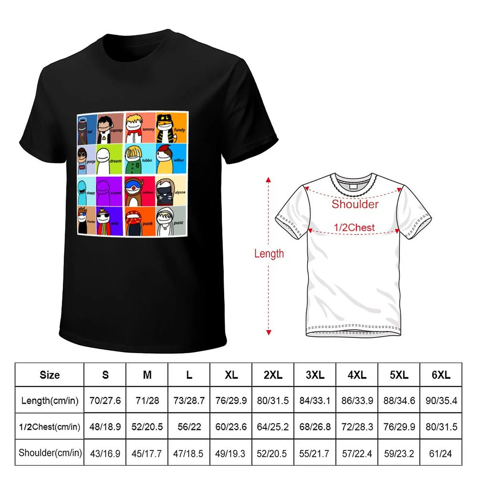 Dream Smp T-Shirt fashion shirts T-shirts oversize anime t shirts Louboutins clothes for men