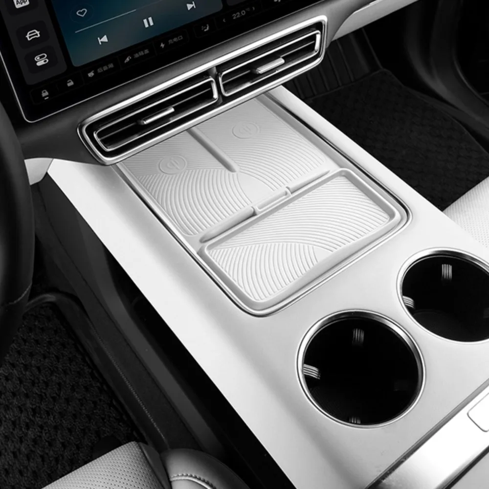 For LiXiang L7 L8 L9 2022 2023 Car Magnetic Flap Flexible Silicone Padding Storage Box Anti Slip Protective Pad for Li Xiang
