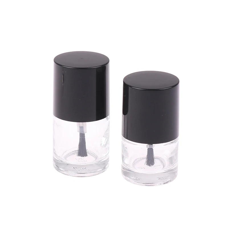 5/10/15 ML Empty Nail Polish Bottle Cosmetic Containers Nail Glass Bottles With Brush Transparent Glass With A Lid Brush