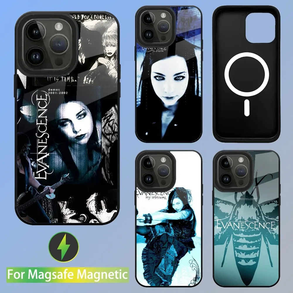 

rock band E-Evanescence A-Amy Lee Phone Case For iPhone 16,15,14,13,12,11,Plus,Pro,Max Mini Magsafe Magnetic Wireless Charging