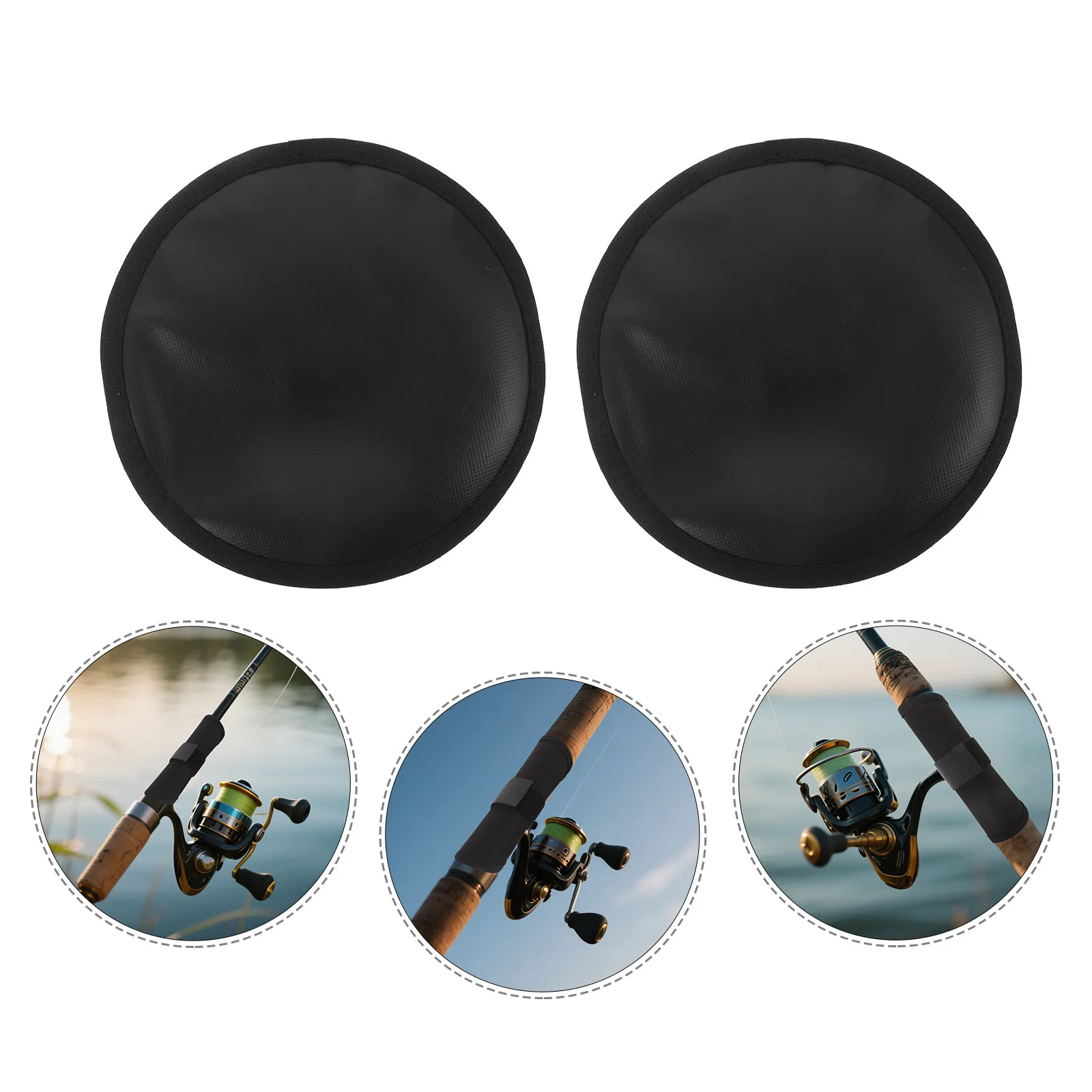 

Набор из 6 чехлов для хранения приманок, черные защитные чехлы для наживок, быстрое открывание и закрывание, для комфортной рыбалки, 5,89 дюйма