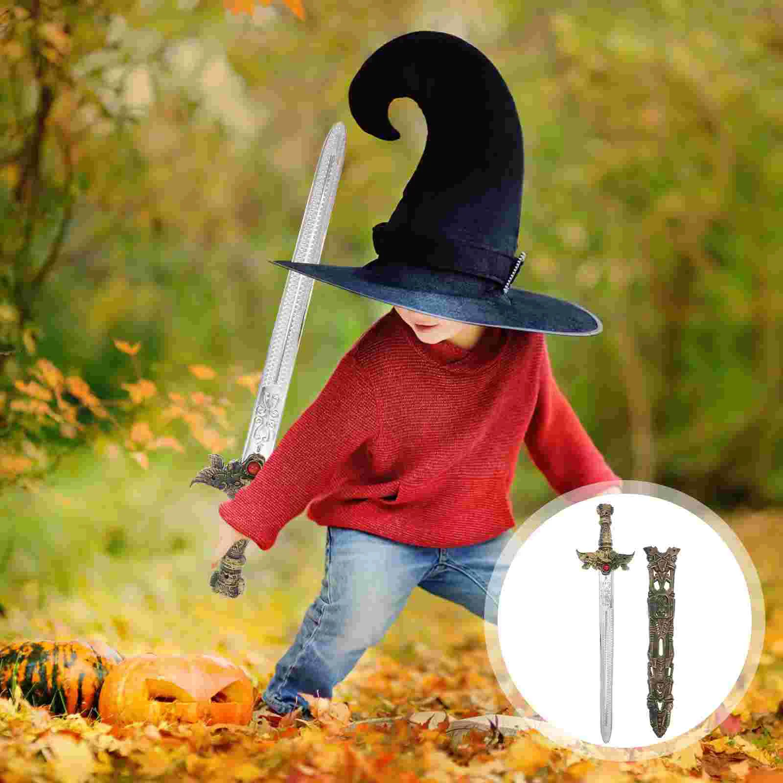 Brinquedo com Halloween vestir-se crianças presente brinquedos cavaleiro espadas acessórios romanos traje