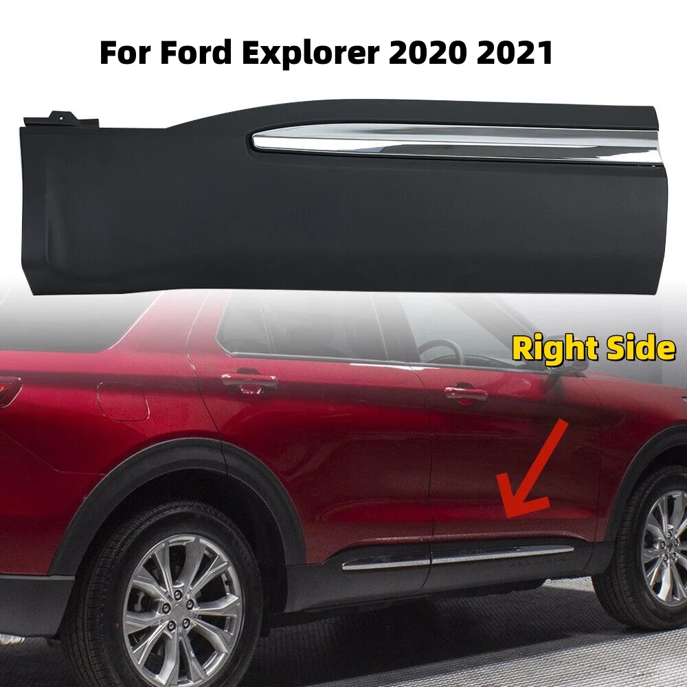 

Chrome Rear Door Trim Panel for Ford Explorer 2020 2021 Direct Replace accessories door molding Bottom Strip LB5B-S25334-D Parts